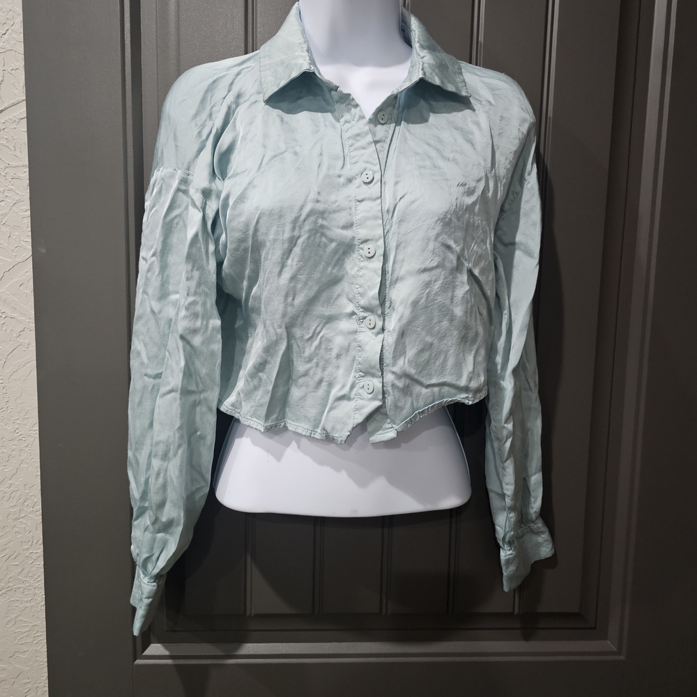 Forever 21 Mint Button-Down Shirt